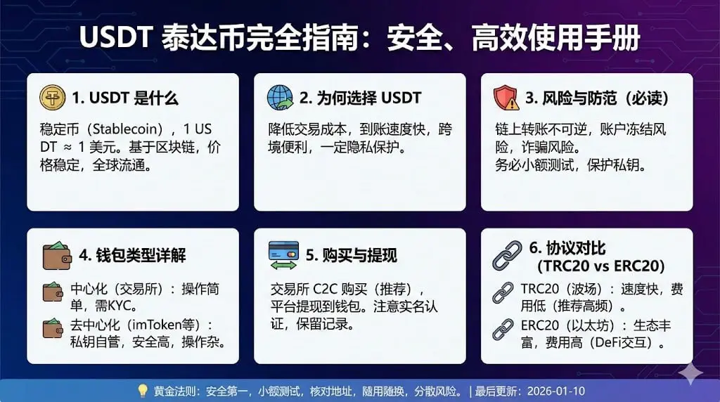 USDT 实际使用中的法币入口、交易中转和链上结算流程总览
