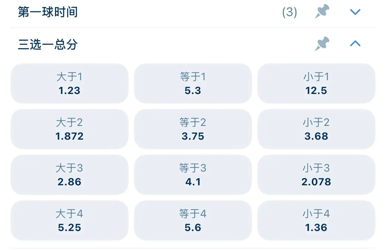 1xBet进球数玩法