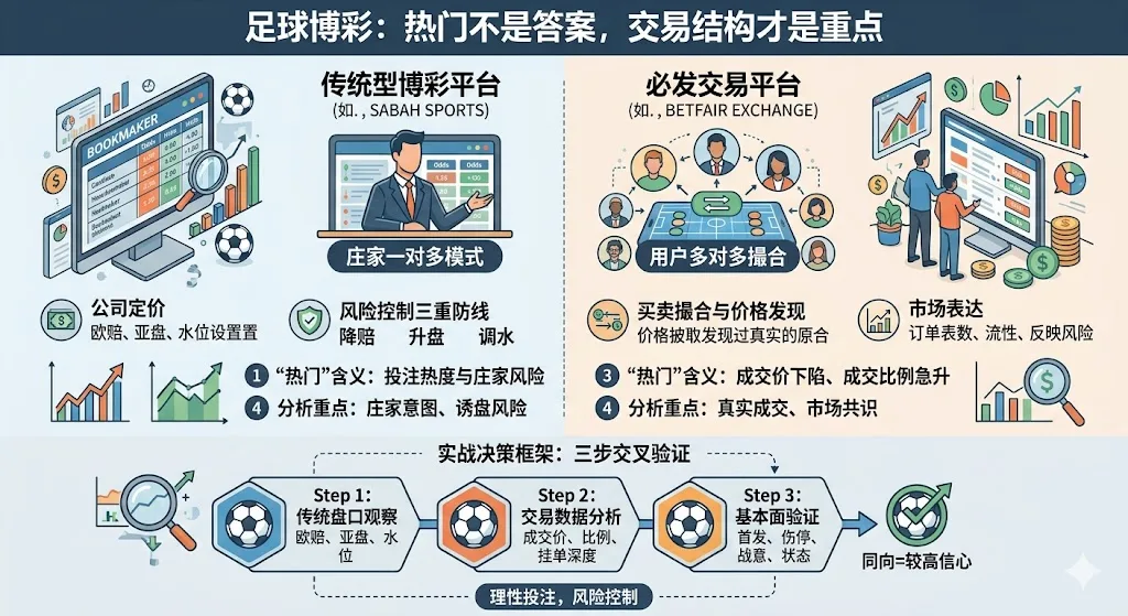 深度解析足球博彩理论：必发热门与传统热门理论的异同