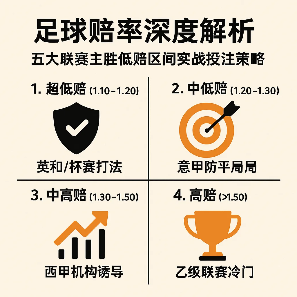 2025足球赔率深度解析：五大联赛主胜低赔区间实战投注策略