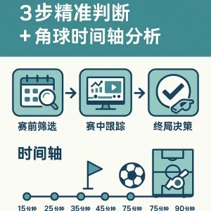 足球滚球投注技巧全攻略——3步精准判断＋角球时间轴分析