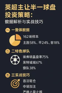 英超主让半一球盘投注策略:数据解析与实战技巧 1 英超主让半一球盘投注策略:数据解析与实战技巧