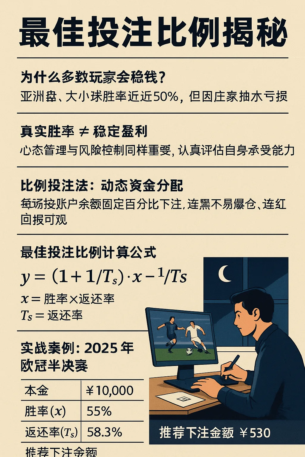 最佳投注比例揭秘:2025年科学资金管理与实战案例全解析 1 最佳投注比例揭秘:2025年科学资金管理与实战案例全解析