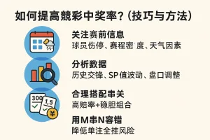 竞彩小白入门扫盲宝典:全面掌握竞彩足球和篮球竞彩玩法,看懂这一篇就够了 4 如何提高竞彩中奖率