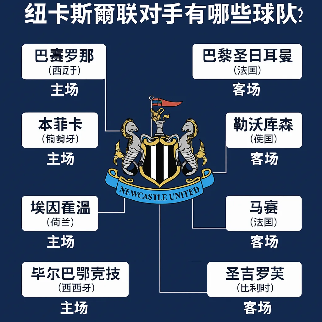 2025-26欧冠纽卡斯尔联对手有哪些球队？完整名单与赛程解析