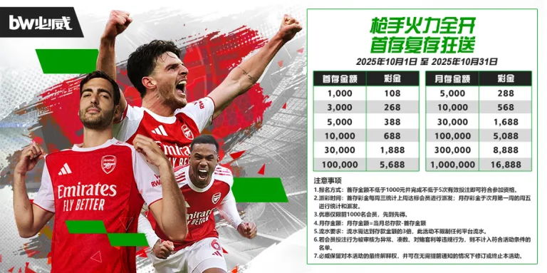 Betway必威2025年10月存款优惠活动｜首存复存齐送，豪礼天天送不停！