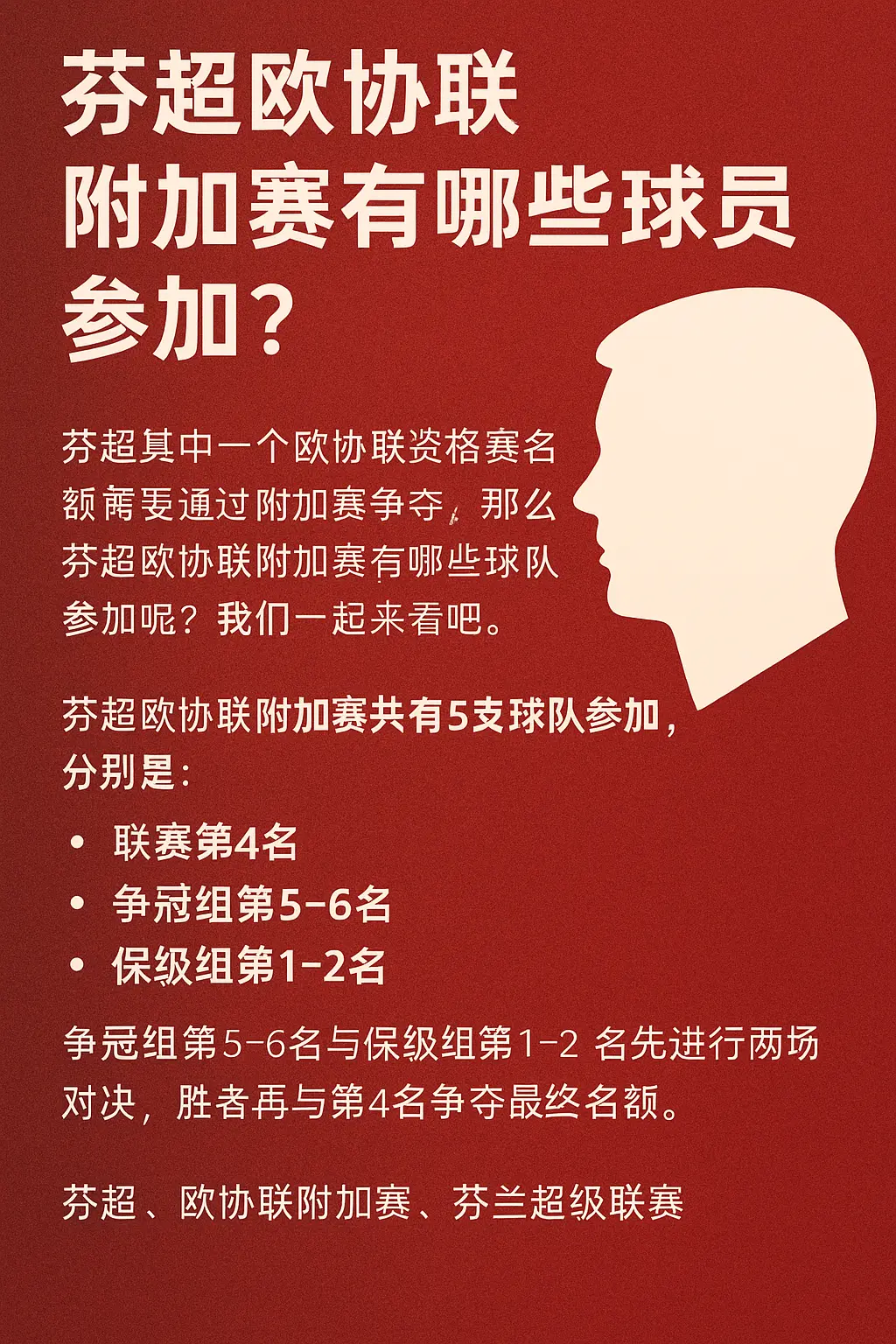 芬超欧协联附加赛有哪些球队参加？附芬兰超级联赛欧战资格赛制解析