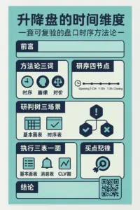 升降盘的时间维度：一套可复验的“盘口时序”方法论