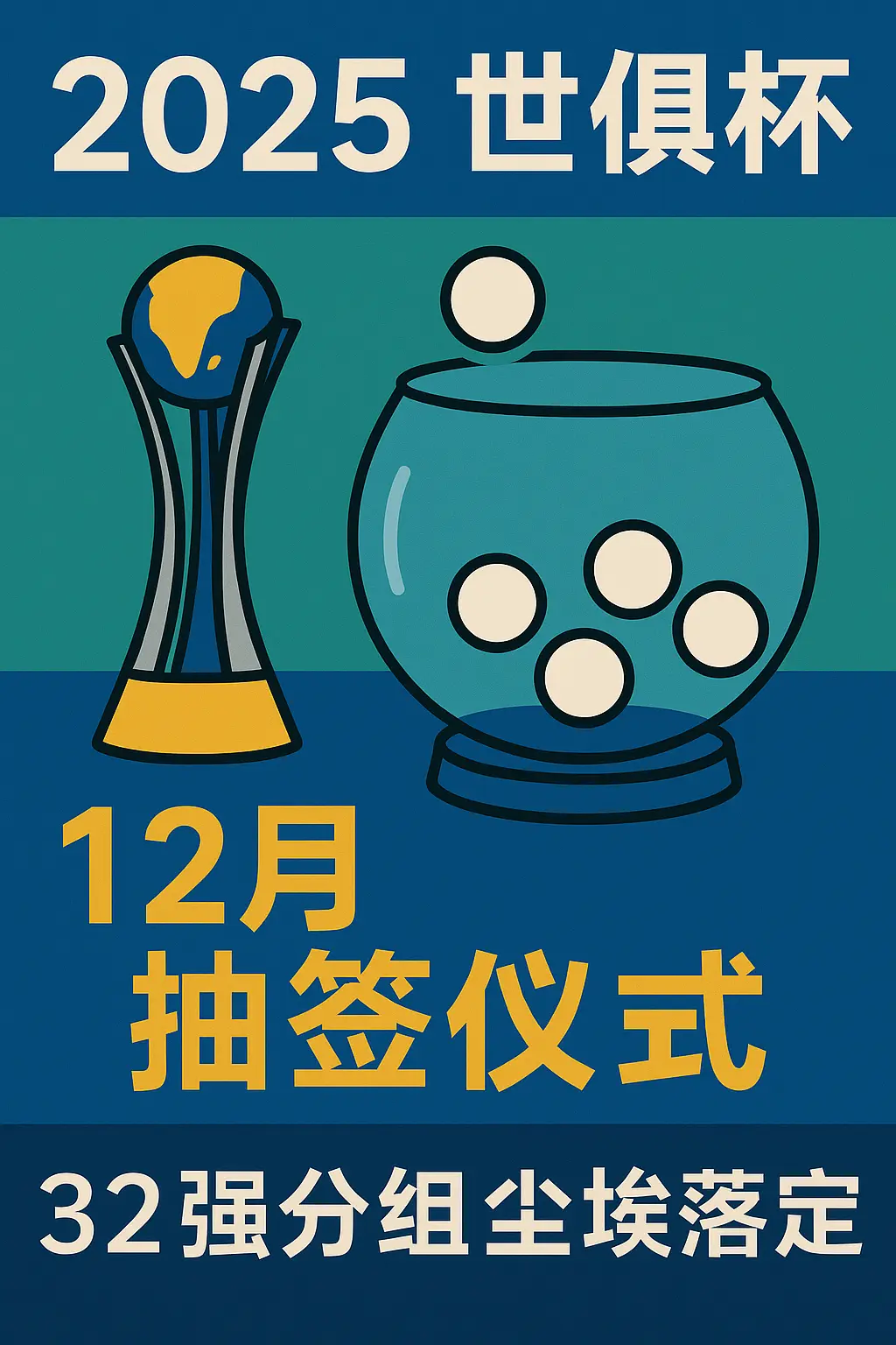 2025世俱杯什么时候开始抽签？抽签仪式已于12月落幕，32强分组尘埃落定