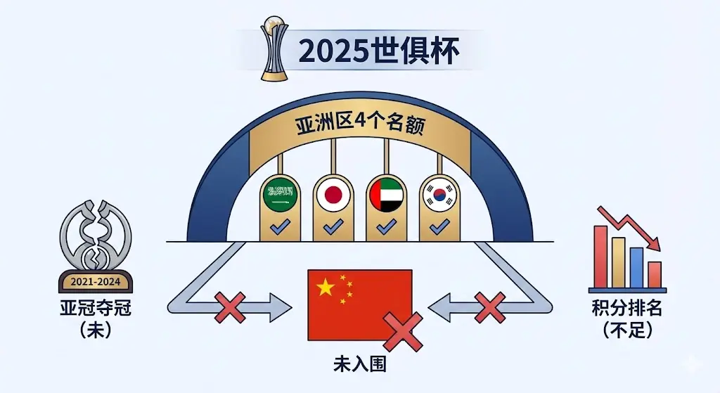 2025 世俱杯为什么没有中国球队？世俱杯亚洲区名额与中国球队无缘原因解析