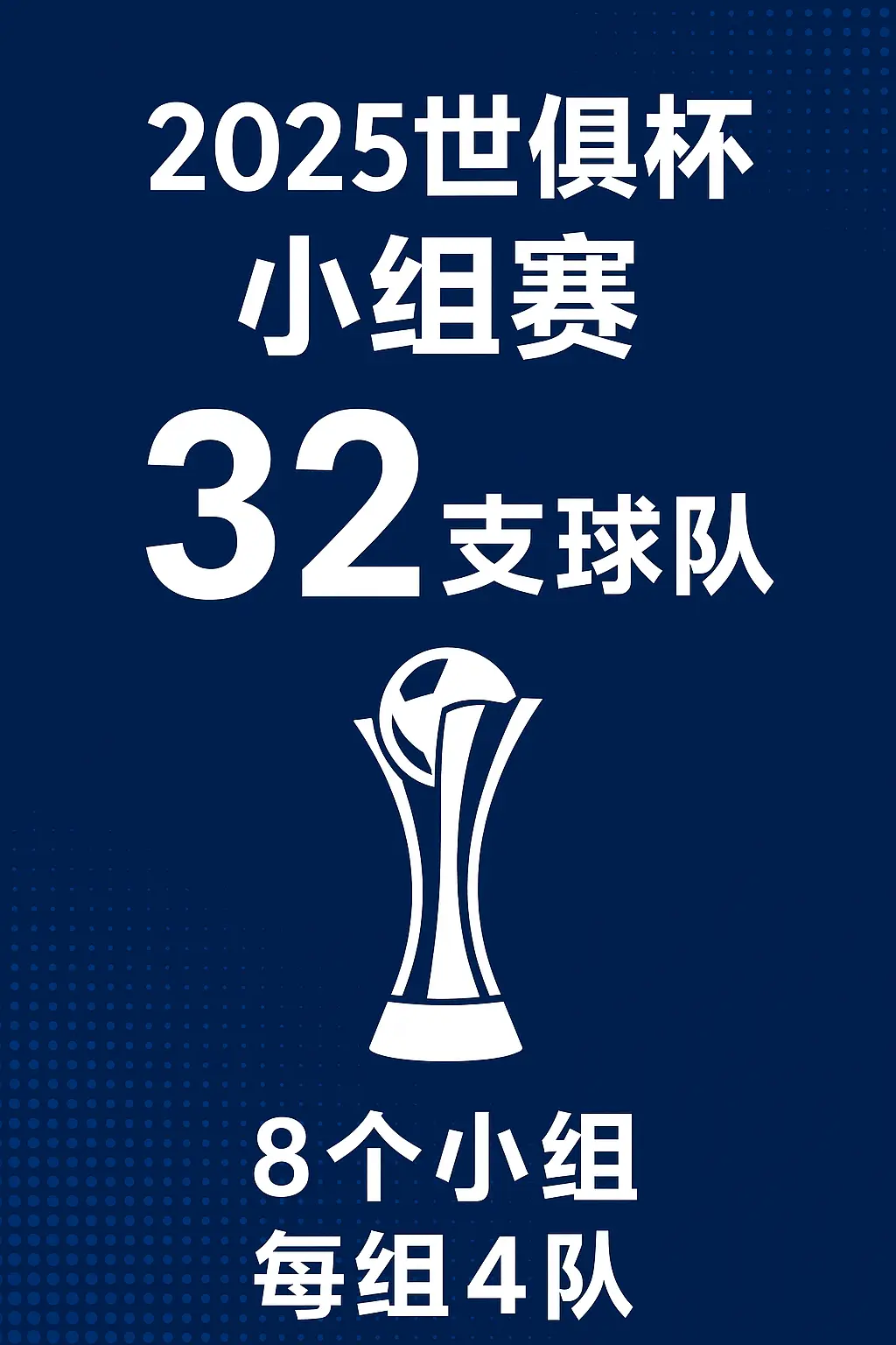 2025世俱杯小组赛有多少支球队