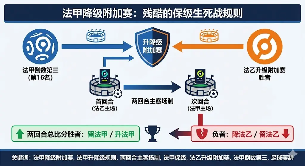 法甲降级附加赛几回合