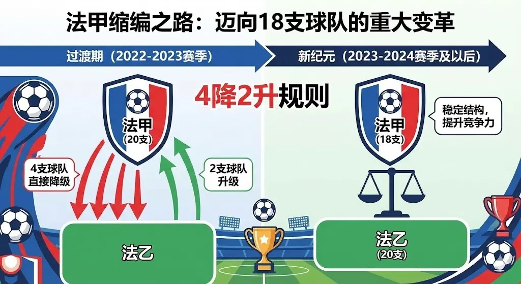 法甲缩编为18支球队的重大变革始末