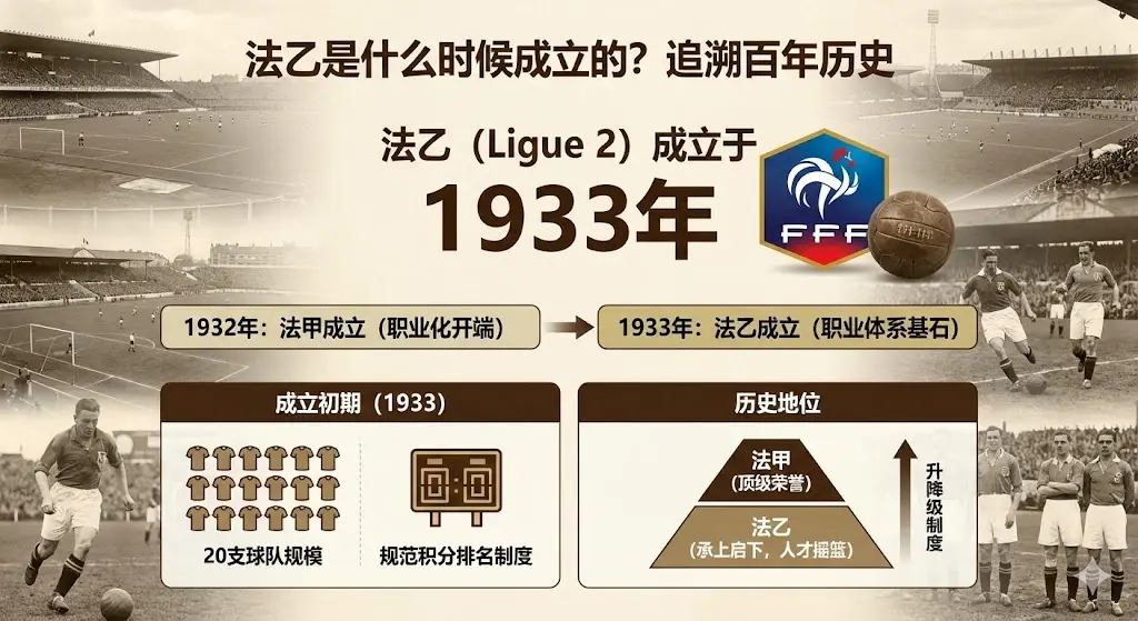 法乙是什么时候成立的？追溯法国足球乙级联赛的百年历史与起源