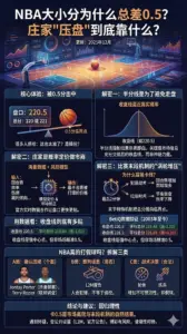 NBA大小分为什么总差0.5？庄家"压盘"到底靠什么？