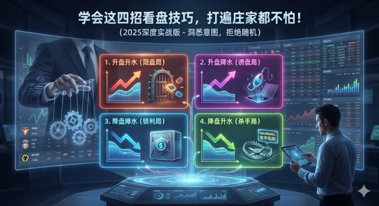 亚洲盘口分析技巧：升盘降水、降盘升水四大看盘法则详解