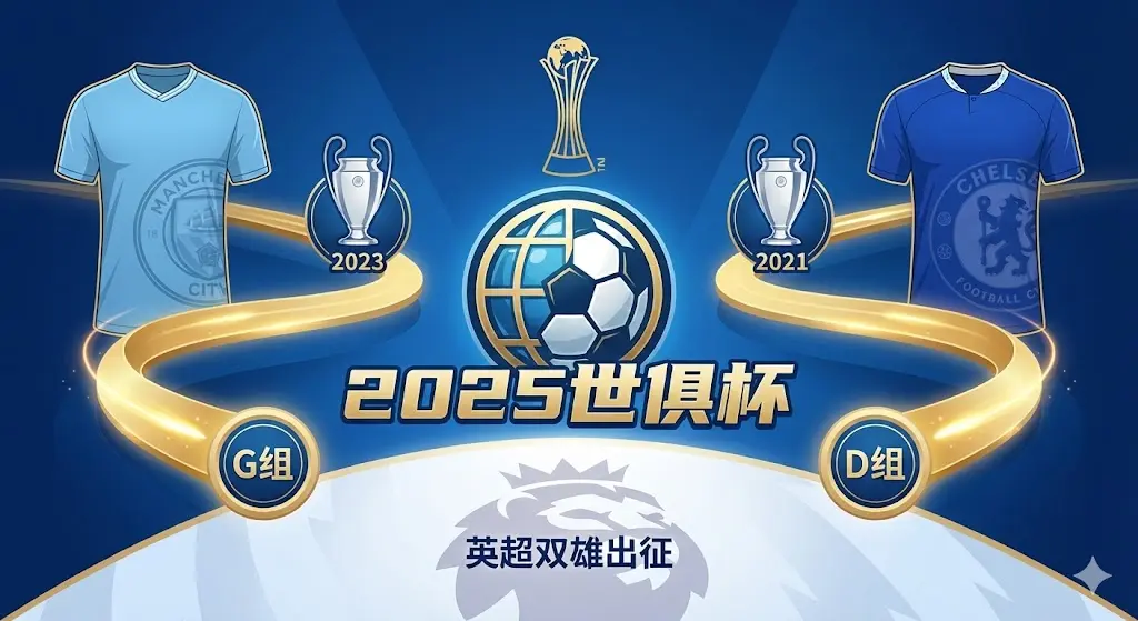 英超哪支球队参加2025世俱杯？曼城切尔西携手出征，分组详情一览