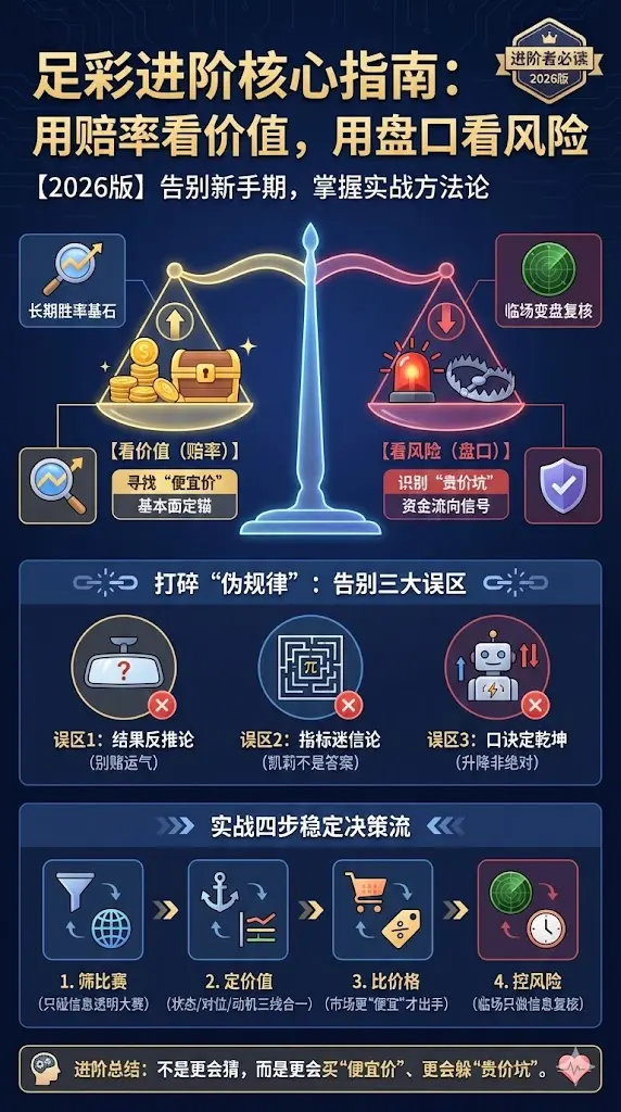 【2026版】足彩进阶：用赔率看价值，用盘口看风险