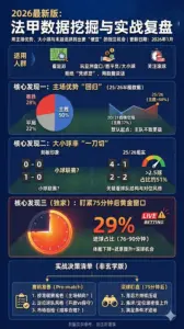 2026最新版 法甲数据挖掘与实战复盘 用主场优势 大小球与末段进球找出更便宜的投注机会