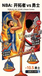 NBA常规赛 开拓者 vs 勇士 - 开拓者核心伤停叠加深盘 勇士主场反弹更像顺势而为