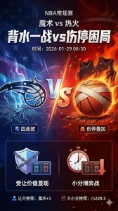 NBA常规赛 魔术vs热火魔术四连败背水一战仍有受让价值 热火伤停叠加让分更难打穿