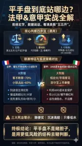 平手盘到底站哪边？法甲和意甲主客优势+水位升降实战全解