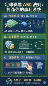 足球彩票ABC法则实战指南 建立一套能复盘能迭代能控风险的盈利系统