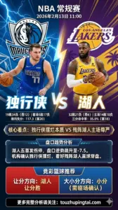 NBA常规赛 独行侠 VS 湖人｜八连败已露摆烂本质 残阵湖人仍可信赖