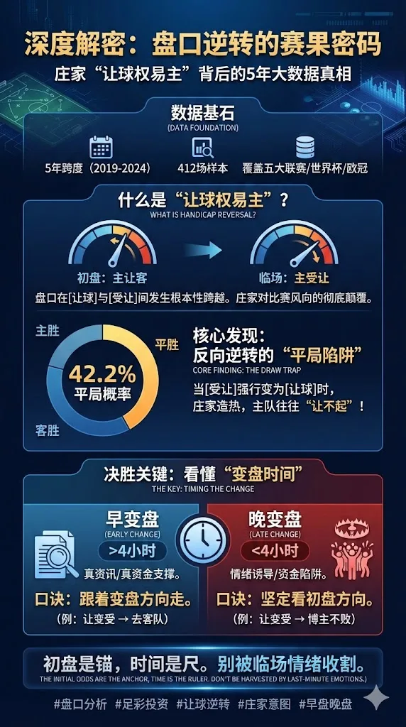 深度解密盘口逆转：庄家“让球权易主”背后的赛果密码 5年数据+20场经典战役