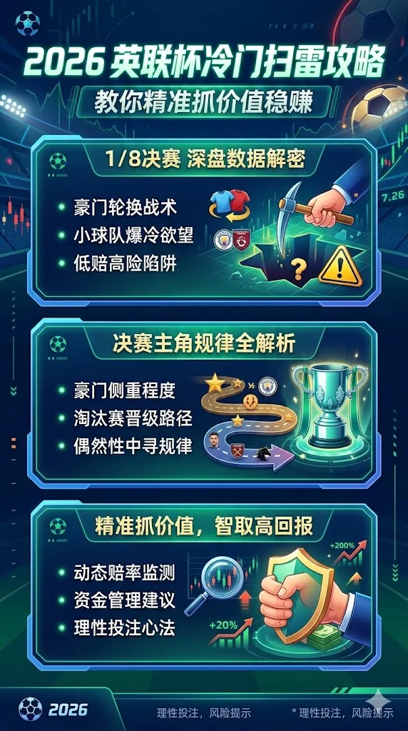 2026英联杯冷门扫雷攻略