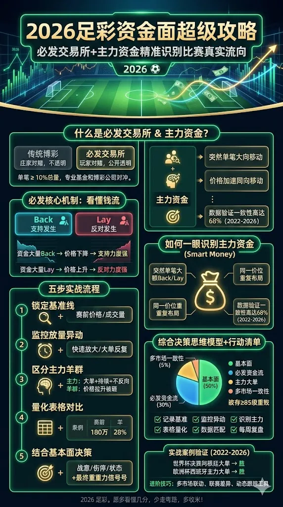 2026足彩资金面超级攻略：必发交易所+主力资金如何精准识别比赛真实流向