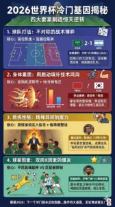 2026世界杯冷门基因揭秘：球队打法+身体素质+教练性格+球星4大因素如何制造爆冷（附沙特爆冷阿根廷等真实案例）