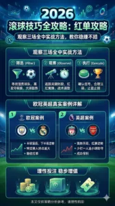 2026滚球技巧全攻略：观察三场全中实战方法，欧冠英超真实案例教你稳赚不赔