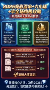 2026竞彩混串+大小球+半全场终极攻略：锁定高赔大奖实战教学（附欧洲杯决赛真实案例）