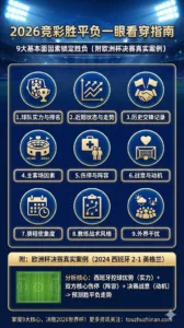 2026竞彩胜平负一眼看穿指南：9大基本面因素锁定胜负（附欧洲杯决赛真实案例）