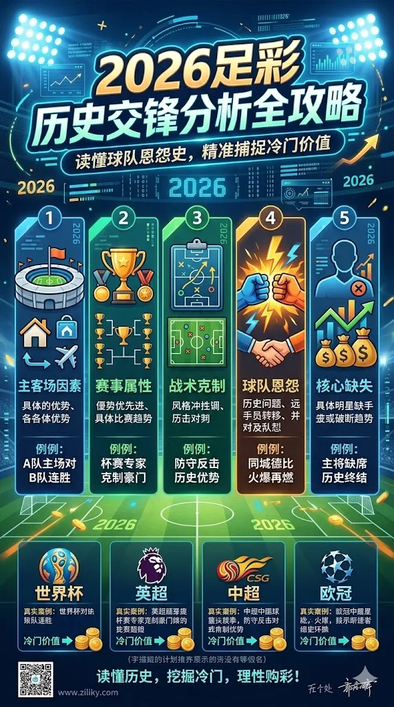 2026足彩历史交锋分析全攻略：五大核心要素教你读懂球队恩怨史，精准捕捉冷门价值（世界杯英超中超欧冠真实案例拆解）