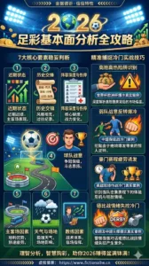 2026足彩基本面分析全攻略：7大核心要素稳妥判断 + 精准捕捉冷门实战技巧（世界杯欧洲杯英超中超真实案例）