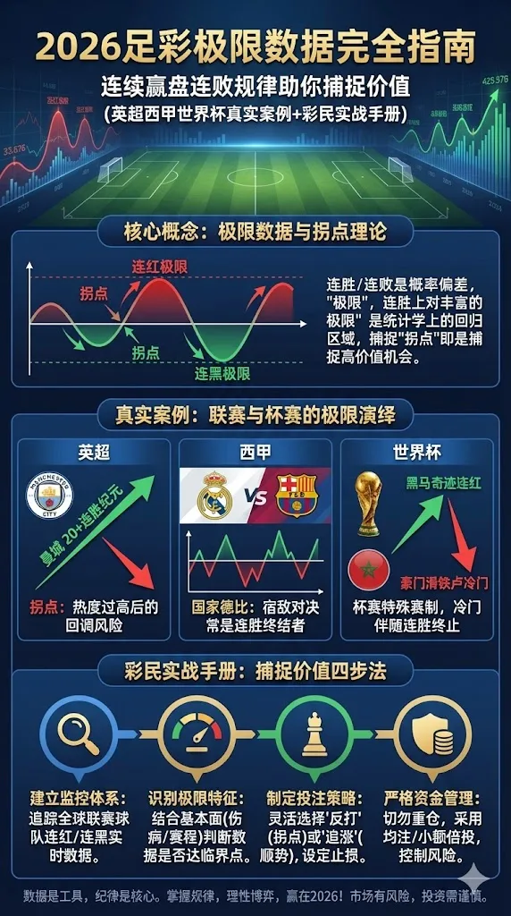 2026足彩极限数据完全指南：连续赢盘连败规律助你捕捉价值（英超西甲世界杯真实案例+彩民实战手册）