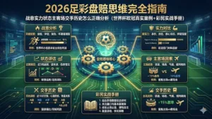 2026足彩盘赔思维完全指南：战意实力状态主客场交手历史怎么正确分析（世界杯欧冠真实案例+彩民实战手册）