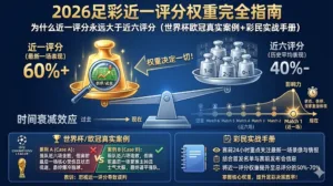 2026足彩近一评分权重完全指南：为什么近一评分永远大于近六评分（世界杯欧冠真实案例+彩民实战手册）