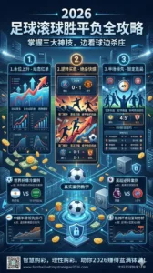 2026足球滚球胜平负全攻略：水位上升、逆转买胜、半场领先三大神技，边看球边杀庄（世界杯欧洲杯英超中超真实案例教学）