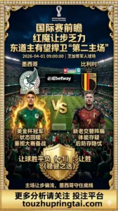 国际赛前瞻 墨西哥VS比利时：红魔让步乏力，东道主墨西哥有望捍卫“第二主场”