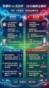 联赛杯 vs 足总杯：2026最新全解析，为什么这项“不被重视”的杯赛其实是豪门战略利器和中游球队的救赎赛？