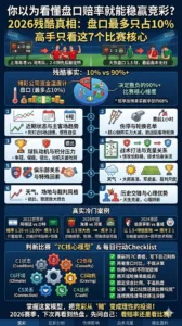 你以为看懂盘口赔率就能稳赢竞彩？2026残酷真相：盘口最多只占10%，高手只看这7个比赛核心
