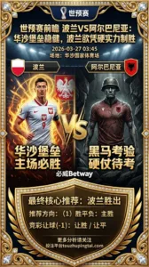 世预赛前瞻 波兰VS阿尔巴尼亚：华沙堡垒稳健，波兰欲凭硬实力制胜