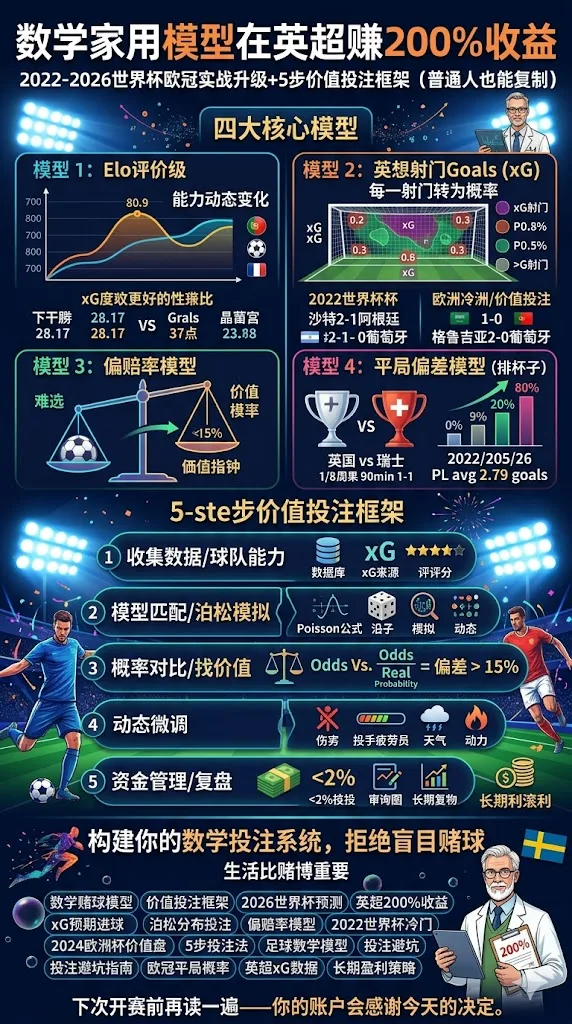 数学家用模型在英超赚200%收益