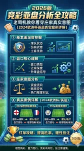 竞彩亚盘分析全攻略2026版：基本面到盘口对比，老司机教你看穿庄家真实意图（2024欧洲杯英超真实案例详解）