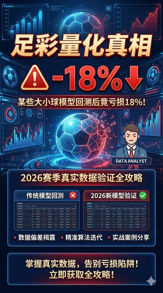 足彩量化真相 某些大小球模型回测后竟亏损18% 2026赛季真实数据验证全攻略