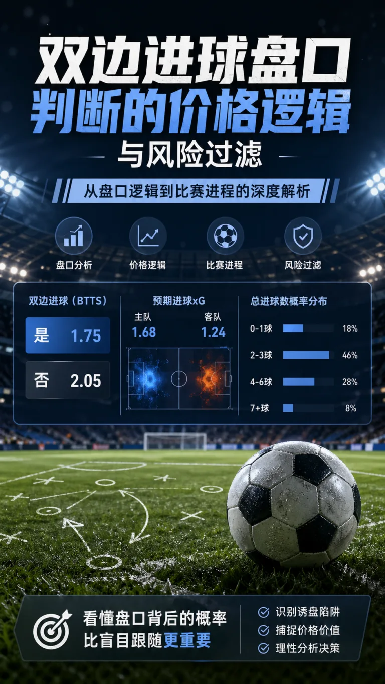 双边进球盘口判断的价格逻辑与风险过滤