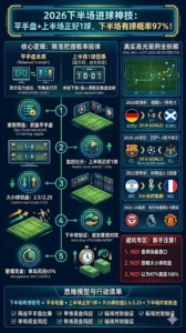 2026下半场进球神技：平手盘 + 上半场正好1球，下半场有球概率97%！真实欧冠英超世界杯案例+5步实操打法